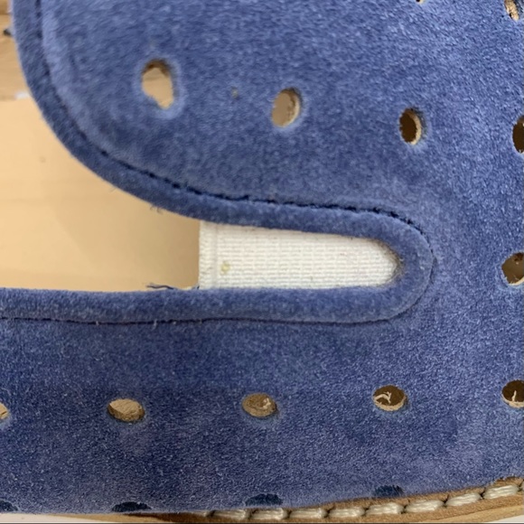 Johnston & Murphy Preppy Blue Perforated Suede Slip On Loafer Elevated Sneaker - Picture 10 of 15